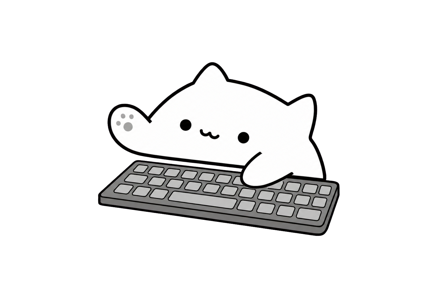守着不要按钮的小猫